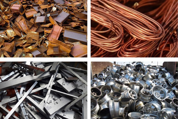 Các loại phế liệu kim loại thu mua tại Gò Vấp gồm sắt, đồng, nhôm, inox phân loại kỹ,...
